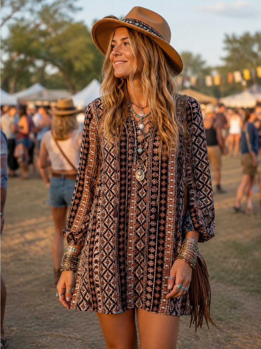SHOW ME YOUR MUMU Geometric Tunic or Mini Dress
